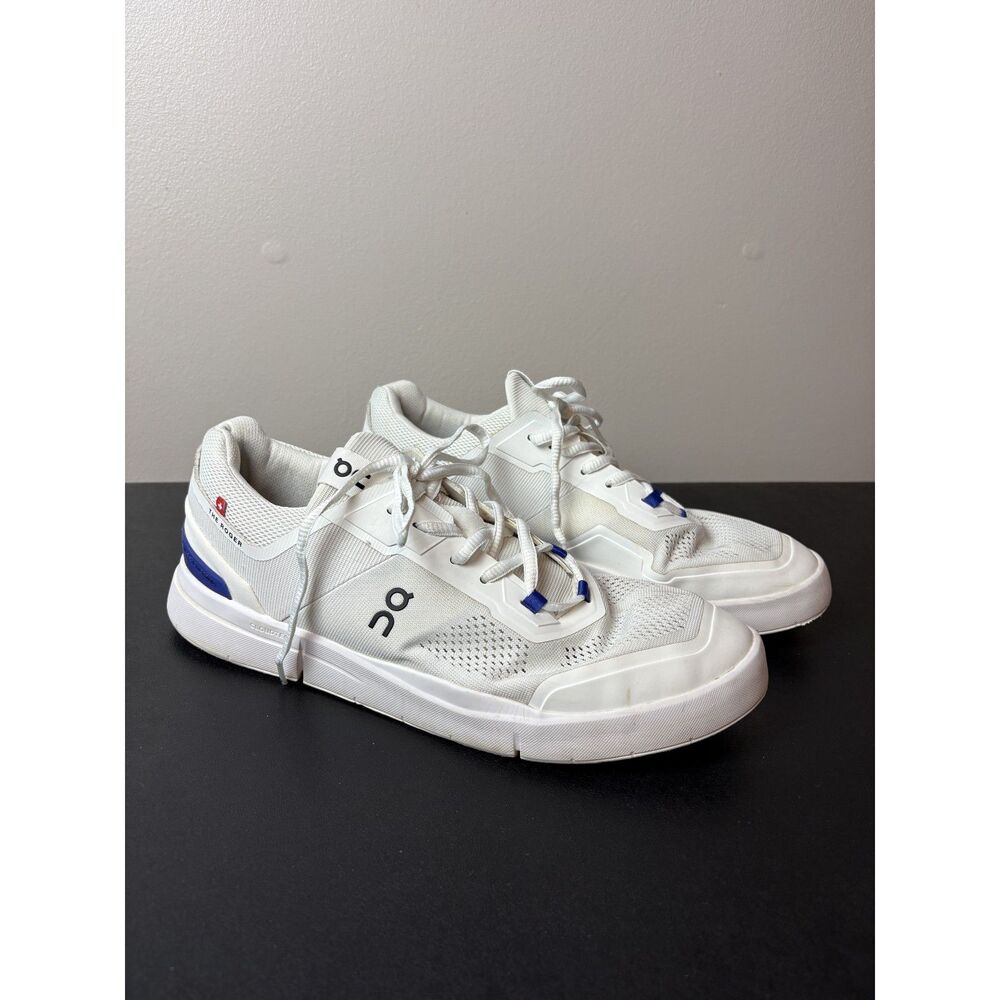 On Running Shoes The Roger Spin White Blue Tennis Everyday Shoes Mens Size 11